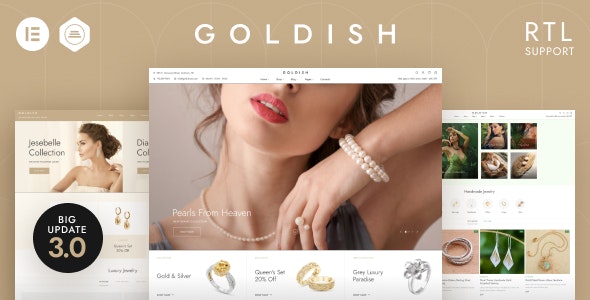 Goldish - Jewelry Store WooCommerce Theme Nulled