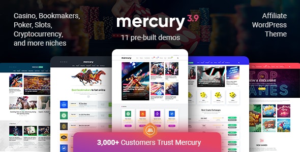 Mercury - Affiliate WordPress Theme Free Download
