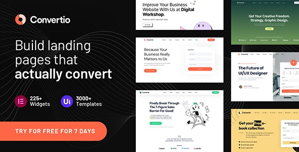 Convertio - Conversion Optimized Landing Page Theme - Marketing Corporate Free Download