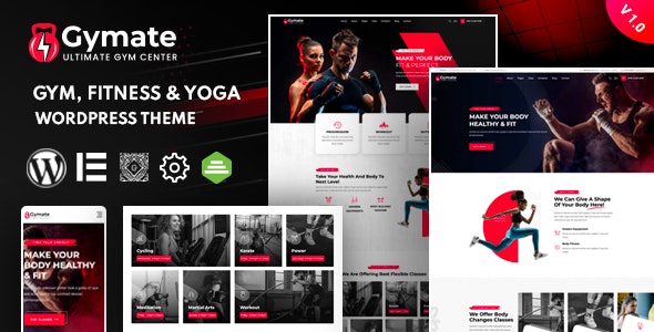 Gymat - Fitness and Gym WordPress Theme Nulled