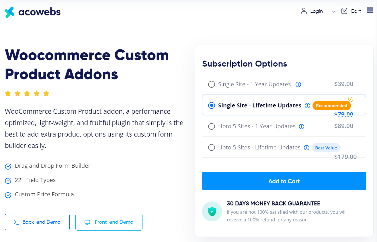 Woocommerce Custom Product Addons Nulled