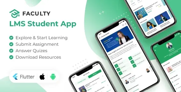 Faculty LMS Mobile App – eLearning Management System Flutter App Free ...